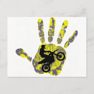 Carte Postale Peinture fraîche Moto