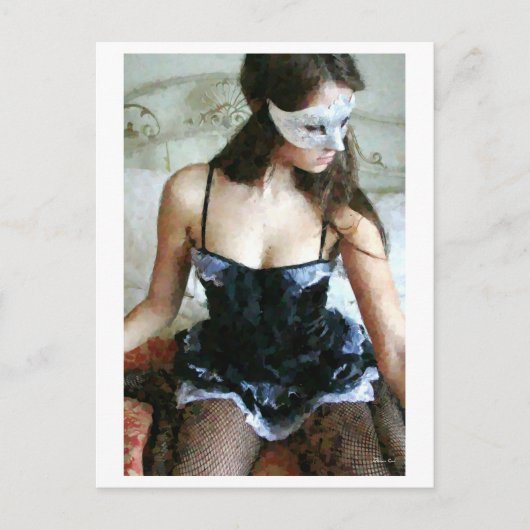 Carte Postale Peinture française de femme de ménage 01 (Devant)