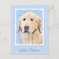 Peinture Golden Retriever - Joli art original chie