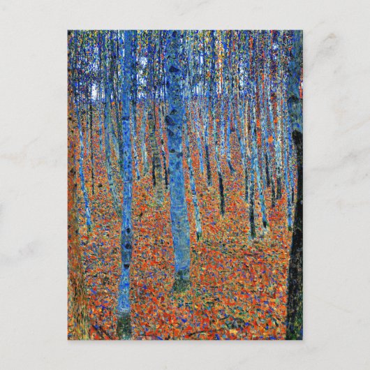 Carte Postale Peinture Gustav Klimt, Beech Grove I (Devant)