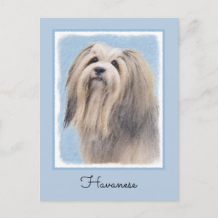Carte Postale Peinture Havanaise (Argent) - Cute Original Chien