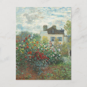 Carte Postale Peinture impressionniste du jardin de l'artiste Re