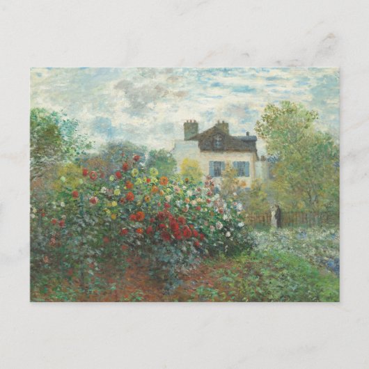 Carte Postale Peinture impressionniste du jardin de l'artiste Re (Devant)