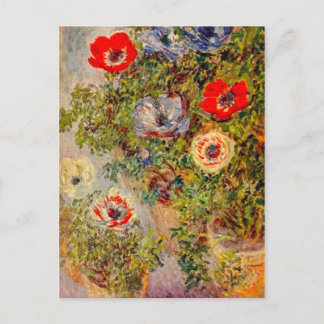 Carte Postale Peinture impressionniste florale - Claude Monet