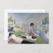 Carte Postale Peinture impressionniste Georges Seurat Neo (Devant / Derrière)