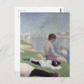 Carte Postale Peinture impressionniste Georges Seurat Neo (Devant / Derrière)