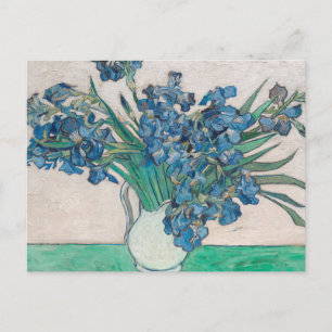 Carte Postale Peinture impressionniste Vase Iris de Van Gogh