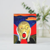 Carte Postale Peinture inspirée par le cri (Debout devant)