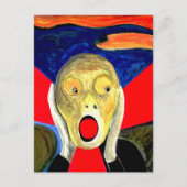 Carte Postale Peinture inspirée par le cri (Devant)