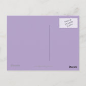 Carte Postale Peinture Iris Violet - Art Fleur Originale (Dos)