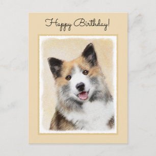Carte Postale Peinture islandaise pour chien de mer - Art origin