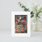 Carte Postale Peinture japonaise de dragon vers 1860 (Debout devant)