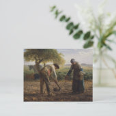 Carte Postale Peinture Jean Millet (Debout devant)