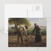 Carte Postale Peinture Jean Millet (Devant / Derrière)