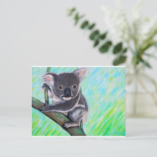 Carte Postale Peinture Koala (Debout devant)