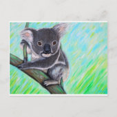 Carte Postale Peinture Koala (Devant)