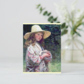 Carte Postale Peinture lapin lapin pour animal de compagnie (Debout devant)