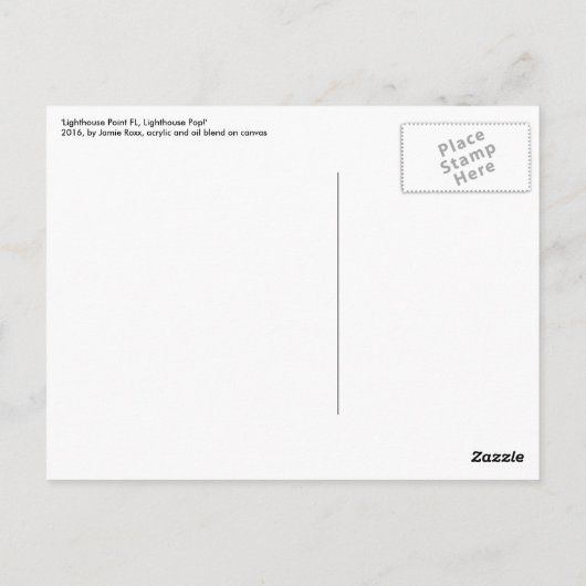 Carte Postale peinture 'Lighthouse Pop!' sur un (Dos)