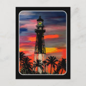 Carte Postale peinture 'Lighthouse Pop!' sur un (Devant)