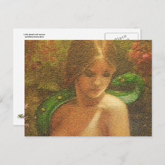 Carte Postale PEINTURE LILITH ramqé (Devant / Derrière)