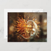 Carte Postale Peinture : Lunar Loves Solar (Devant / Derrière)