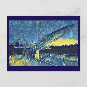 Carte Postale Peinture mémorielle de Smyrna, TN U.S. Navy Blue A