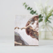 Carte Postale Peinture Michelangelo originale dans la chapelle d (Debout devant)