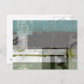 Carte Postale Peinture moderne avec lettres assorties (Devant / Derrière)