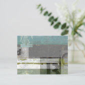 Carte Postale Peinture moderne avec lettres assorties (Debout devant)