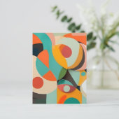 Carte Postale Peinture Moderne Du Milieu Du Siècle, Différentes  (Debout devant)