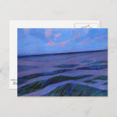 Carte Postale Peinture mondrienne, Paysage des dunes (Devant / Derrière)
