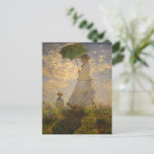 Carte Postale Peinture Monet Parapluie (Debout devant)