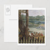 Carte Postale Peinture murale de Drakelowe Hall, nr. Burton on (Devant / Derrière)