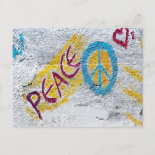 Carte Postale Peinture murale de la paix