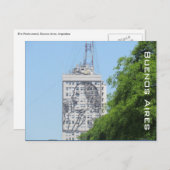 Carte Postale peinture murale d'Eva Perón (Devant / Derrière)