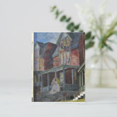 Carte Postale Peinture murale : la mariée entrant dans sa "maiso (Debout devant)