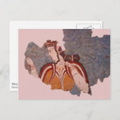 Carte postale Peinture murale Minoenne (Devant / Derrière)