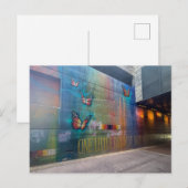 Carte Postale Peinture murale papillon (Devant / Derrière)
