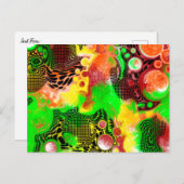 Carte Postale Peinture numérique pour peinture fluides (Devant / Derrière)