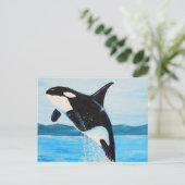 Carte Postale Peinture Orca (Debout devant)