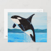 Carte Postale Peinture Orca (Devant / Derrière)