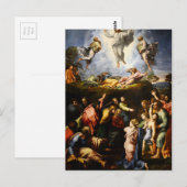 Carte Postale Peinture originale "la Transfiguration" Raffaello (Devant / Derrière)