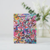 Carte postale Peinture Pablo Rey colorée (Debout devant)
