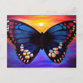 Carte Postale Peinture papillon - Multi (Devant)