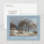 Carte Postale Peinture personnalisée de paysage de merveilleux j (Devant / Derrière)