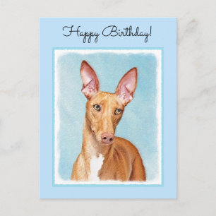 Carte Postale Peinture Pharaon Hound - Cute Original Chien Art