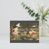 Carte Postale Peinture pré-Raphaélite Echo et Narcisse (Debout devant)