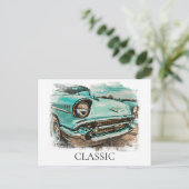 Carte Postale *~* Peinture rétro ancienne classique vintage anti (Debout devant)