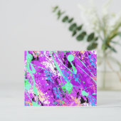 Carte Postale Peinture rétro des années 80 - Violet (Debout devant)