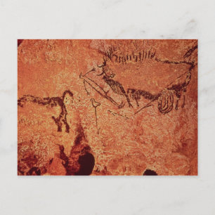 Carte Postale Peinture rocheuse d'une scène de chasse, c.17000 a